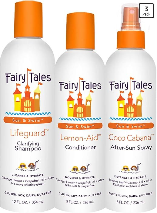 Fairy Tales Swim Shampoo, Conditioner, and Conditioning Spray for Kids- 3 pack | Made with Natura... | Amazon (US)