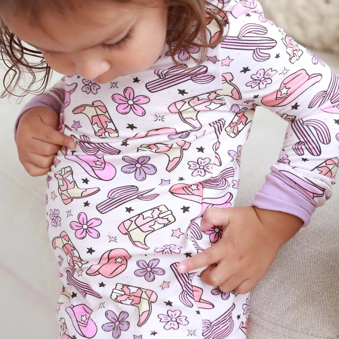 Buckaroo Cowgirl Two Piece Pajama Set | Caden Lane