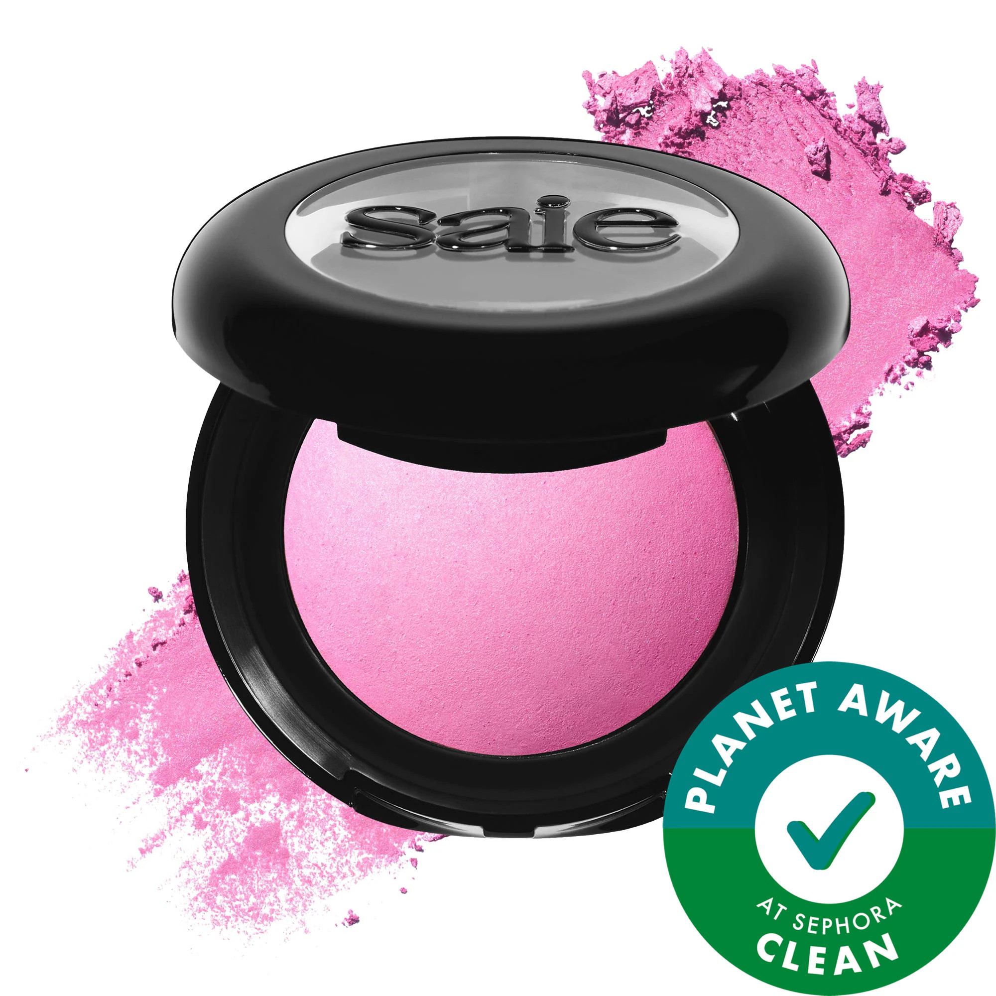 Saie SuperSuede Radiant Talc-Free Baked Powder Blush Bella .01 oz / 3 g | Sephora (US)