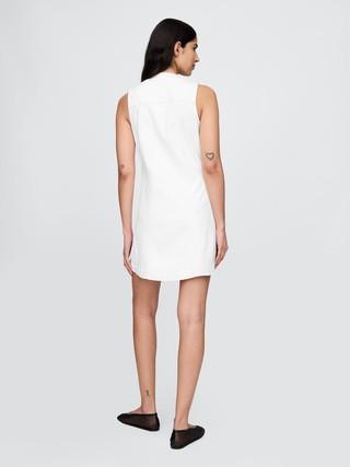 Denim V-Neck Mini Dress | Gap (US)