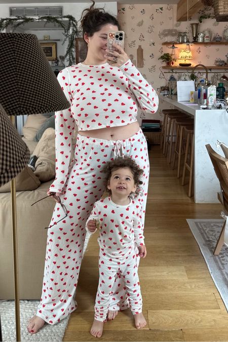 Matching mommy and me pajamas with hearts

#LTKMidsize #LTKFamily #LTKKids
