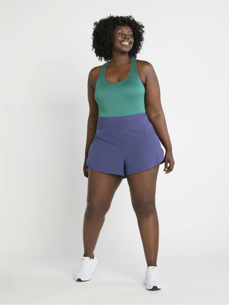 Avia Women's and Women's Plus Compression Waist Running Shorts, Sizes XS-4X | Walmart (US)