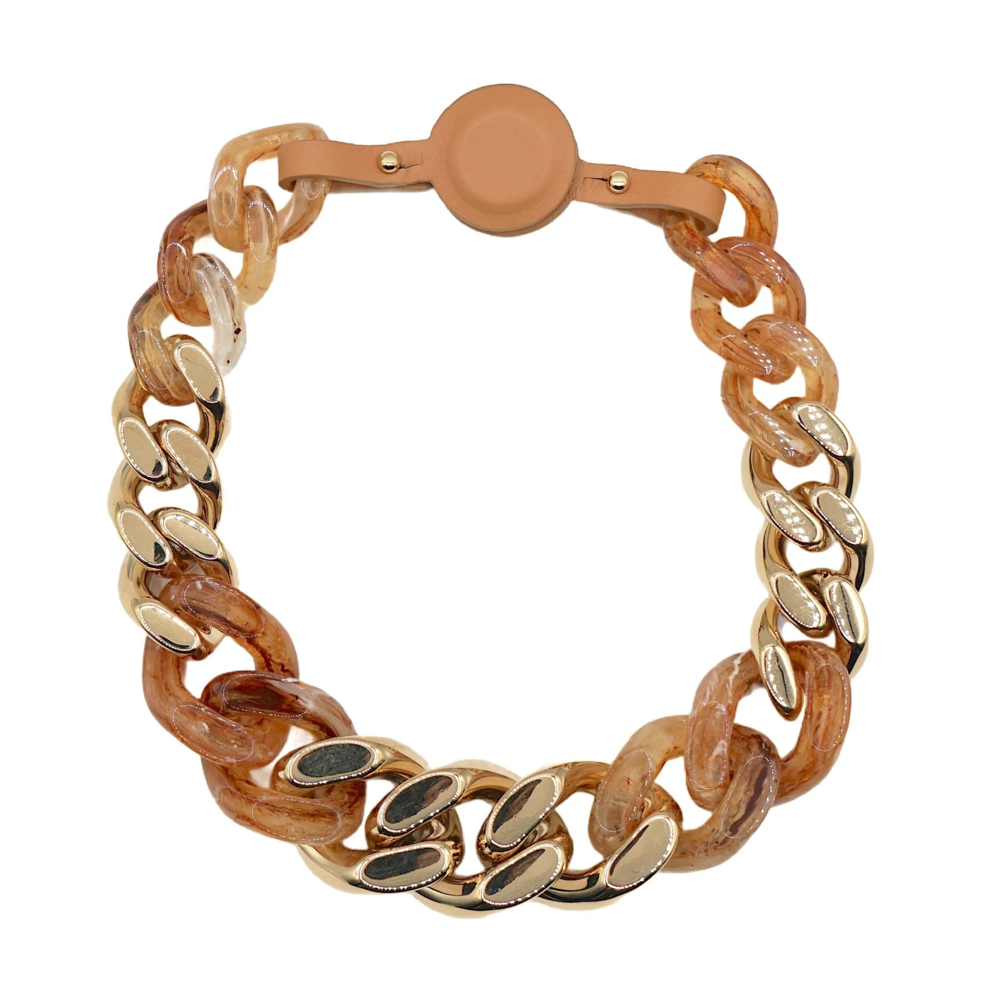The Fairchild Gold/Tortoise Chain Link Necklace | Fairchild Baldwin