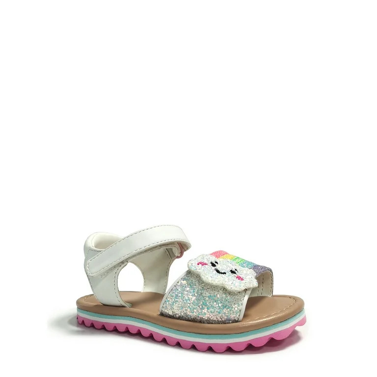 Wonder Nation Toddler Girls Rainbow Sandal, Sizes 7-12 | Walmart (US)