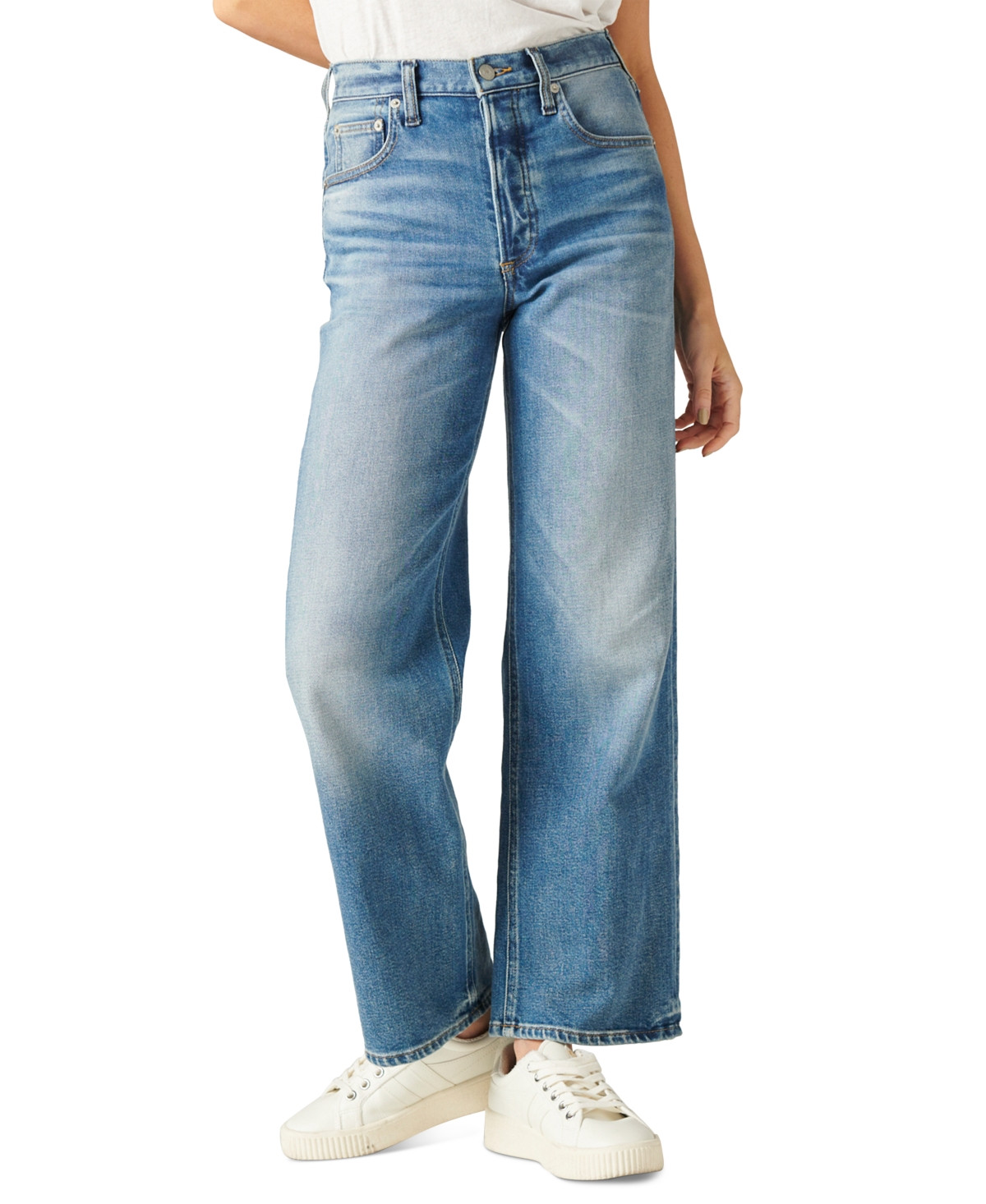Lucky Brand High-Rise Wide-Leg Jeans | Macys (US)