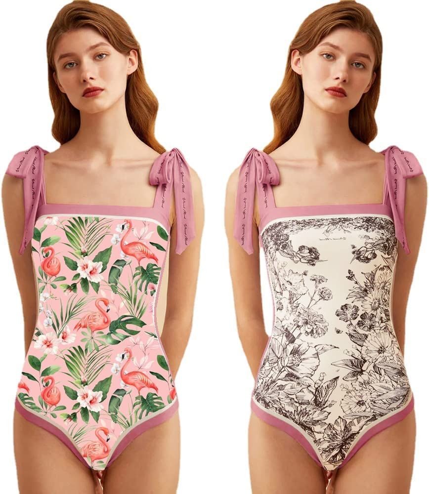 Women Floral One Piece Swimsuits, Reversible , Tummy Control Bathing Suits, Amazon Swimsuit | Amazon (US)