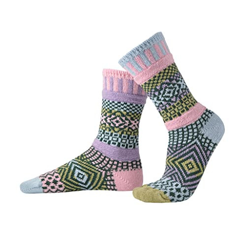 Solmate Socks - Mismatched Crew Socks; Made in USA; Lilac Medium | Amazon (US)