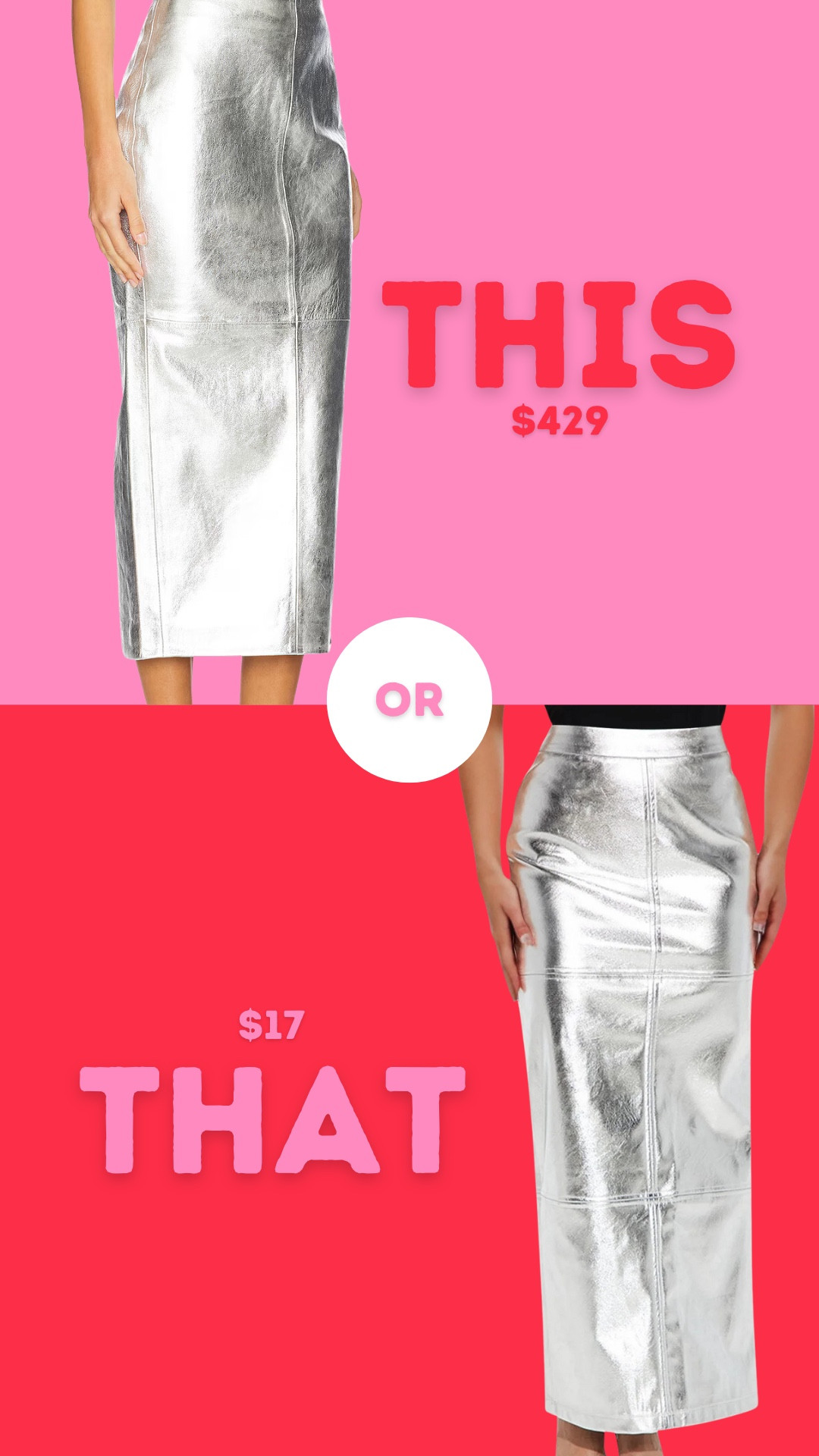 this or that silver skirt … 

#LTKStyleTip #LTKHoliday #LTKFindsUnder50