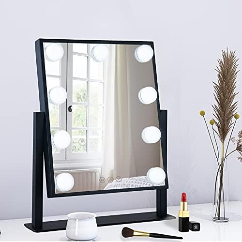 Lighted Vanity Makeup Mirror with 16 Led Lights 180 Degree Free Rotation Touch Screen Adjusted Br... | Amazon (US)