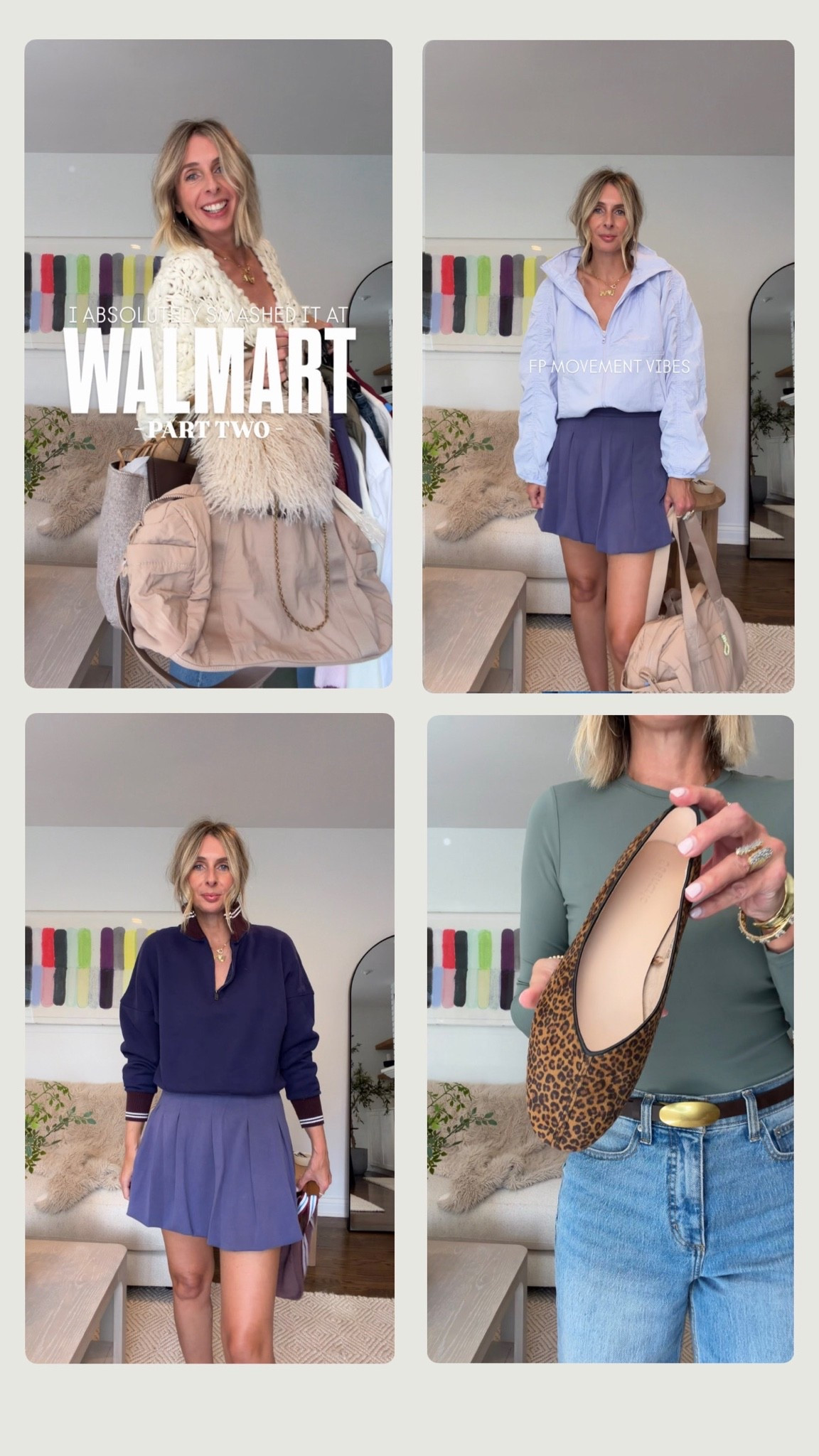 some cute walmart looks for ya!! 🫶

PART TWO!! can’t stop. won’t stop with walmart rn. my gawd they’re killing it!! PLEASE check my sizing below. walmart runs generous imo. 

NAVY/BURGUNDY 1/4 ZIP - small
BLUE BUBBLE SKORT - xs (size down)
SAGE SKIMS DUPE - xs (size down)
BLUE JEANS - size 6
UTILITY BLOUSE - xs (size down, it runs big)
BLUE JEANS - size 27 (again size down)
LILAC WINDBREAKER - medium
BLUE BUBBLE SKORT - xs (size down)

CHUNKY KNIT shown at the start - xs/small

✨✨✨✨✨✨✨✨✨✨✨

fall fashion 2026, easy outfit, effortless style, midlife style, over 40 style, fall jackets, walmart style, walmart haul, preppy style, fall shoes, @Walmart 

#LTKootd #LTKOver40 #LTKgrwm

#LTKgrwm #LTKootd #LTKOver40