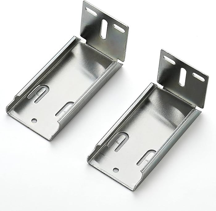 10 Pairs - 20 Pack Silver Heavy Duty Rear Mount Brackets for Soft Close Cabinet Drawer Slides, Me... | Amazon (US)