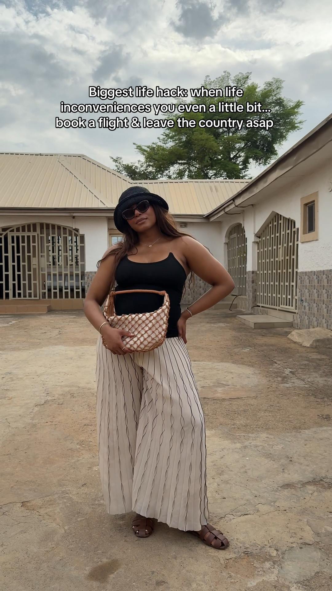 Biggest life hack: just leave the country ✨ back in Nigeria and wearing this cozy, warm weather outfit! Love this breezy, neutral outfit .. For more links to spring outfits 2026, easter dress women, easter outfits women, date night outfits, vacation outfits beach, spring dresses, easter basket ideas, work outfits, country concert outfits, follow me on LTK! ✨

#LTKSeasonal #LTKTravel #LTKgrwm