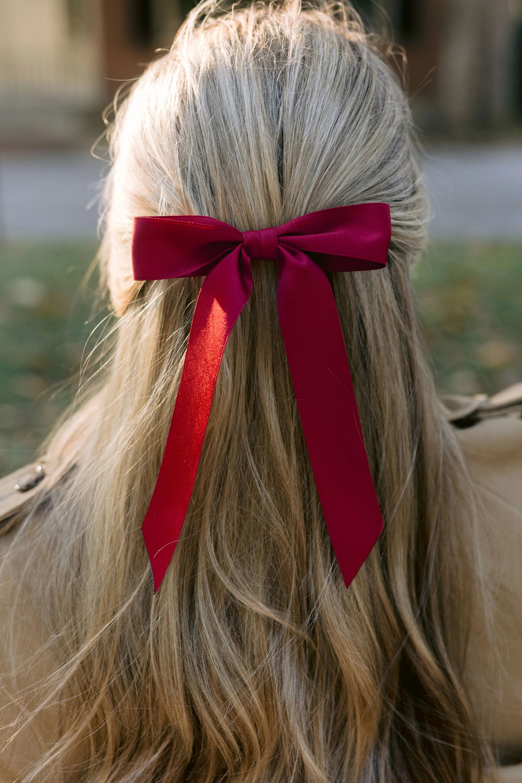 Florence Matte Satin Bow | Grace & Grandeur Bow Company