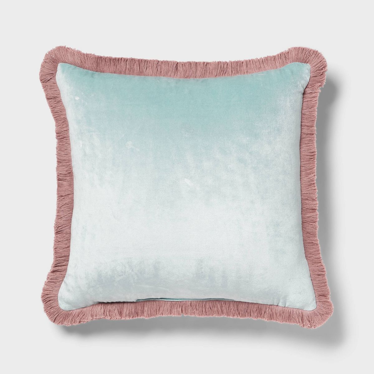 Boho Velvet Contrast Fringe Dec Pillow Square - Threshold™ | Target