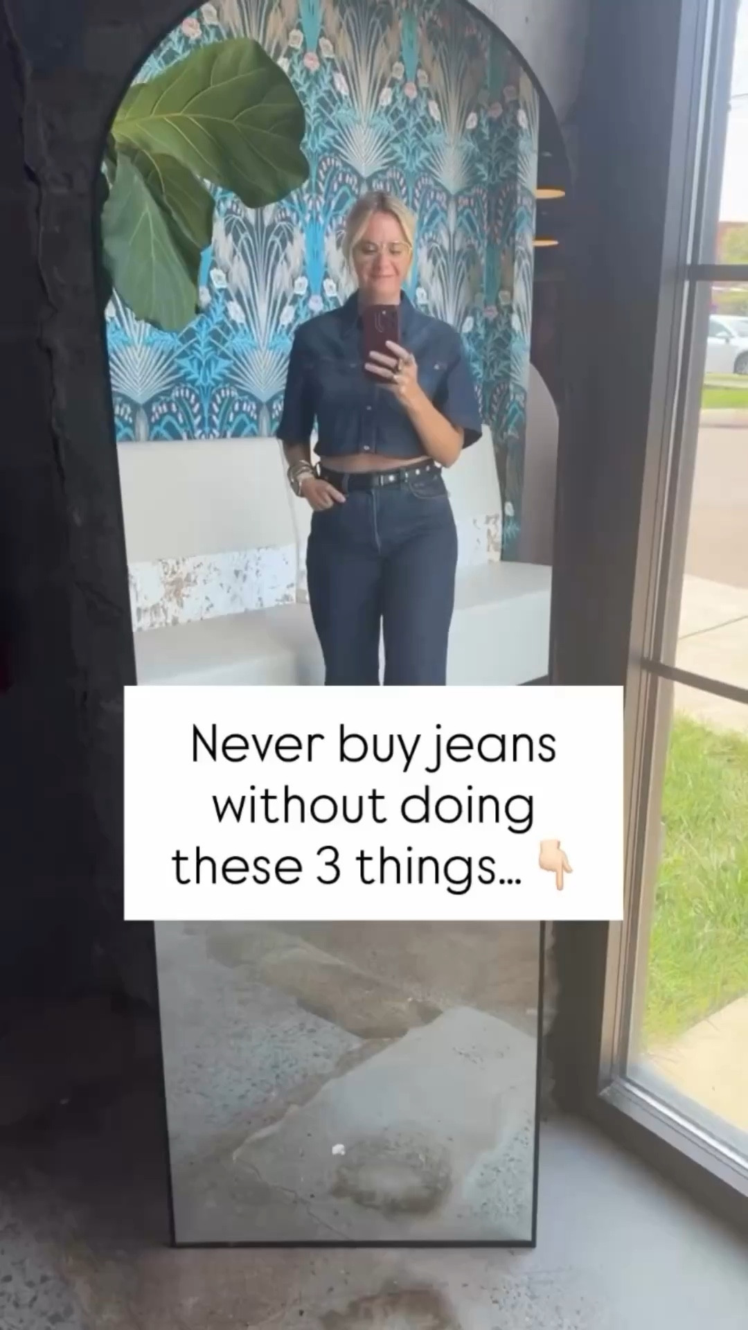 Shopping for jeans can feel like searching for a needle in a haystack 🧵—but it doesn’t have to! 

Here are the 3 things I always tell my clients before they start their search: 
1️⃣ Know your rise: High-rise? Mid-rise? Find the one that flatters your proportions. 
2️⃣ Focus on the fit at the waist and hips: A tailor can handle the rest, but these areas need to feel comfortable and supportive. 
3️⃣ Check the stretch: A good denim blend should have enough stretch to move with you but enough structure to hold its shape. 

Once you follow these, you’ll be well on your way to finding jeans that feel like they were made just for you! 💙 Ready to ditch the guesswork? 
Let’s chat about personal shopping and styling services to make denim shopping effortless. 
#NeverBuyJeansWithoutDoingThis #DenimStyleMadeEasy #StyleConfidence #PersonalStyling #NashvilleStyle NashvilleStylist PersonalStylist