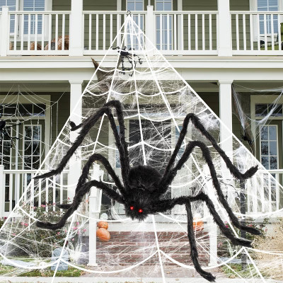 Joyfy Halloween Spider Web with Giant Spider Set,Realistic Hairy Spiders,400 sq ft Spider Web,Outdoor Decorations and Yard Party Decor Supplies | Target
