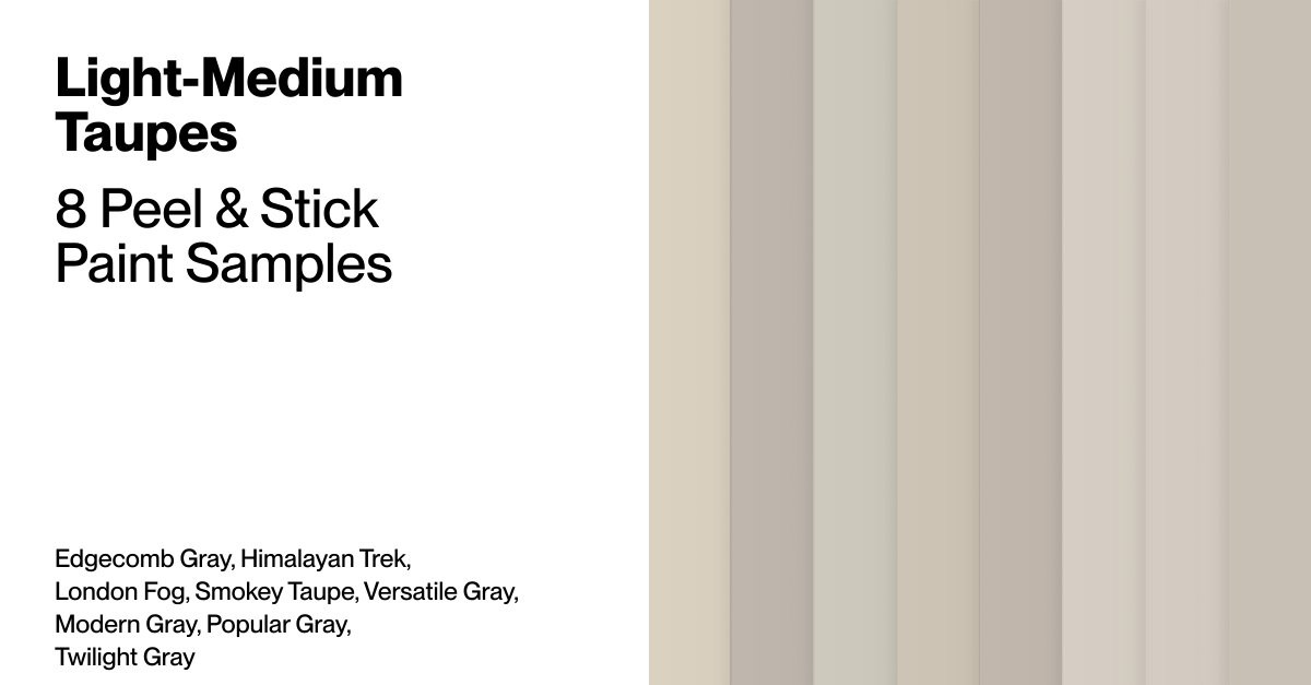 Light-Medium Taupes Paint Samples | Samplize