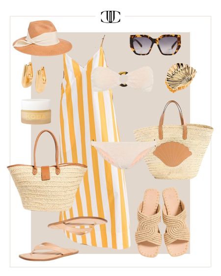 The color and vertical stripes on this dress are perfect along with the fact you can wear it as a cover-up or out to lunch with friends. 

Spring outfit, summer outfit, bikini, bathing suit, maxi dress, cover up, sunglasses, vacation outfit, sandals 

#LTKover40 #LTKswim #LTKstyletip