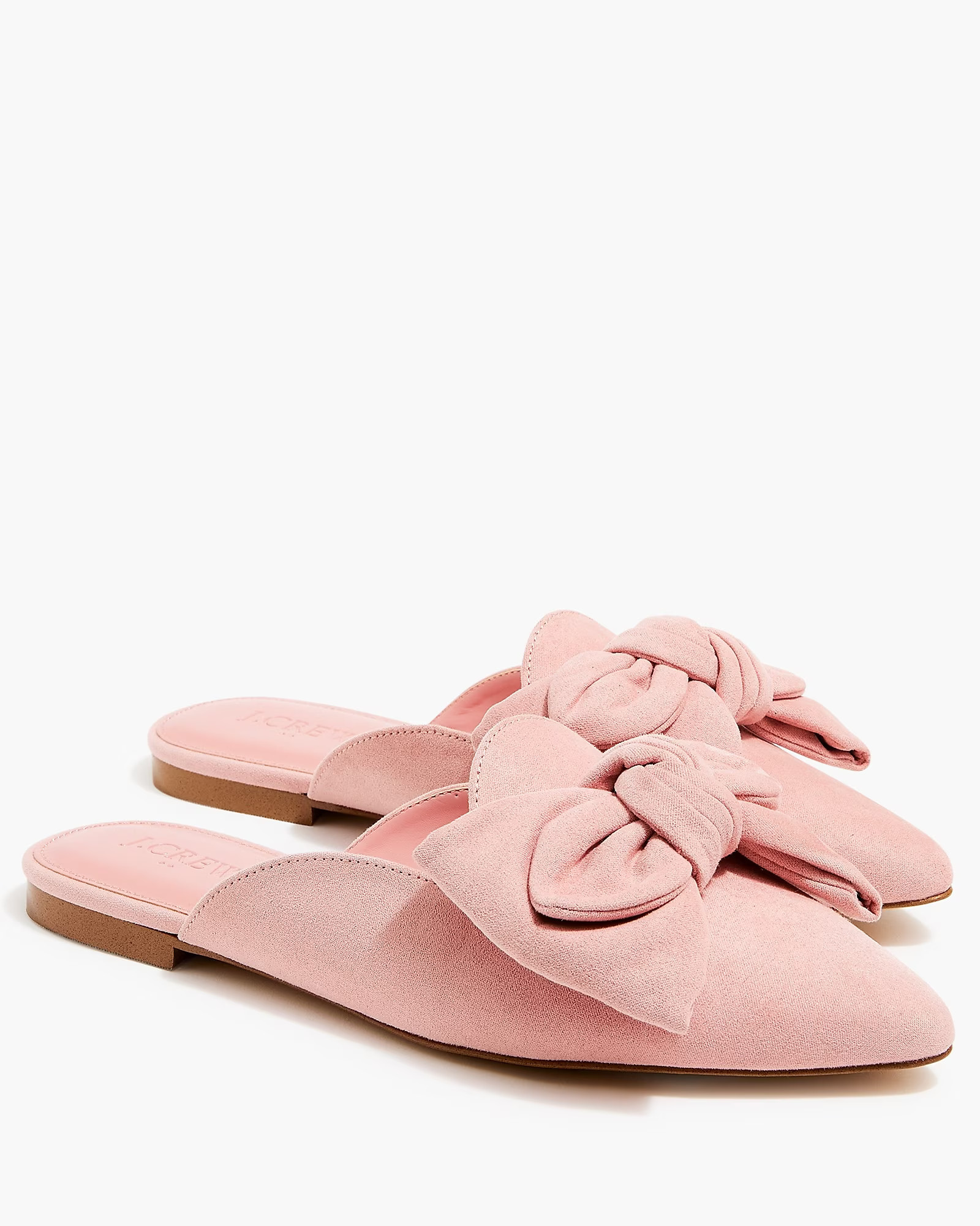 Sueded bow mules | J.Crew Factory