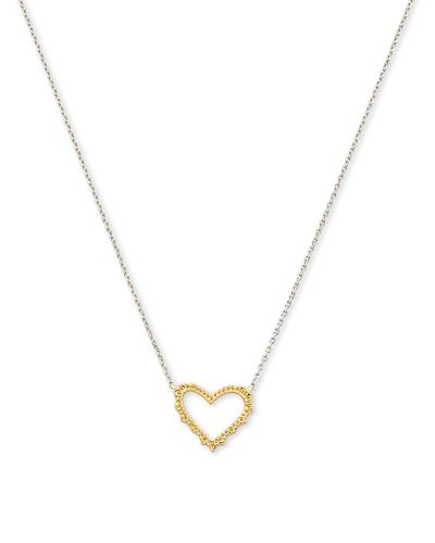 Sophee Heart Small Pendant Necklace In Mixed Metal | Kendra Scott