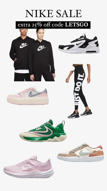 big ole Nike sale! use code LETSGO for an additional 25% off sale items! 
so many good ones!!