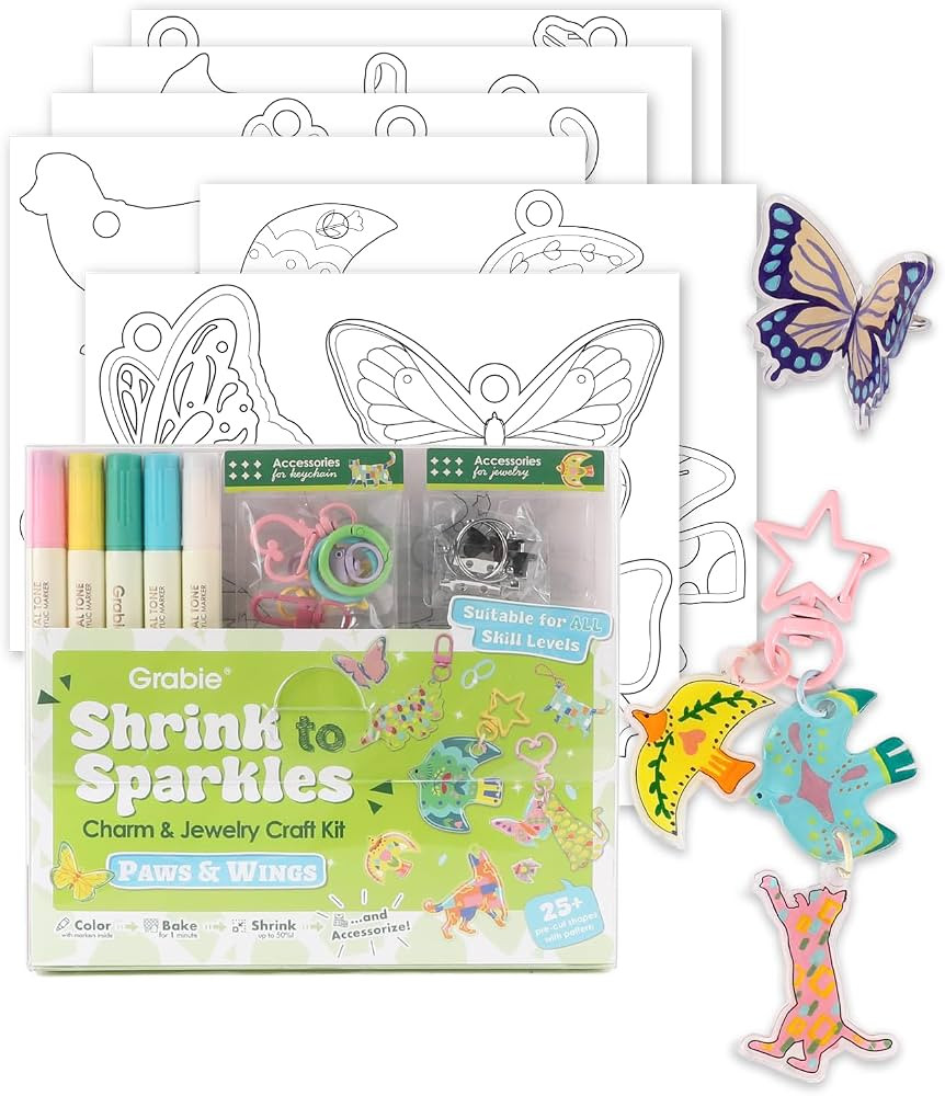Grabie Shrink Art Craft Kit — Paws & Wings product image from the verified GPgrows LTK collection