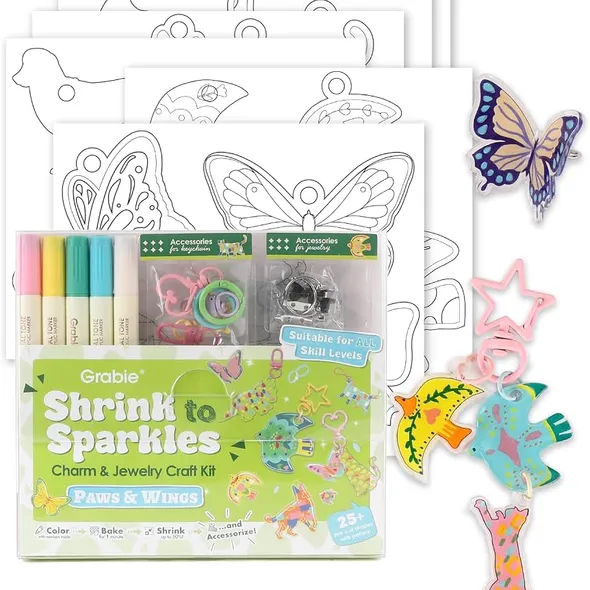 Grabie Shrink Art Craft Kit — Paws & Wings product image from the verified GPgrows LTK collection