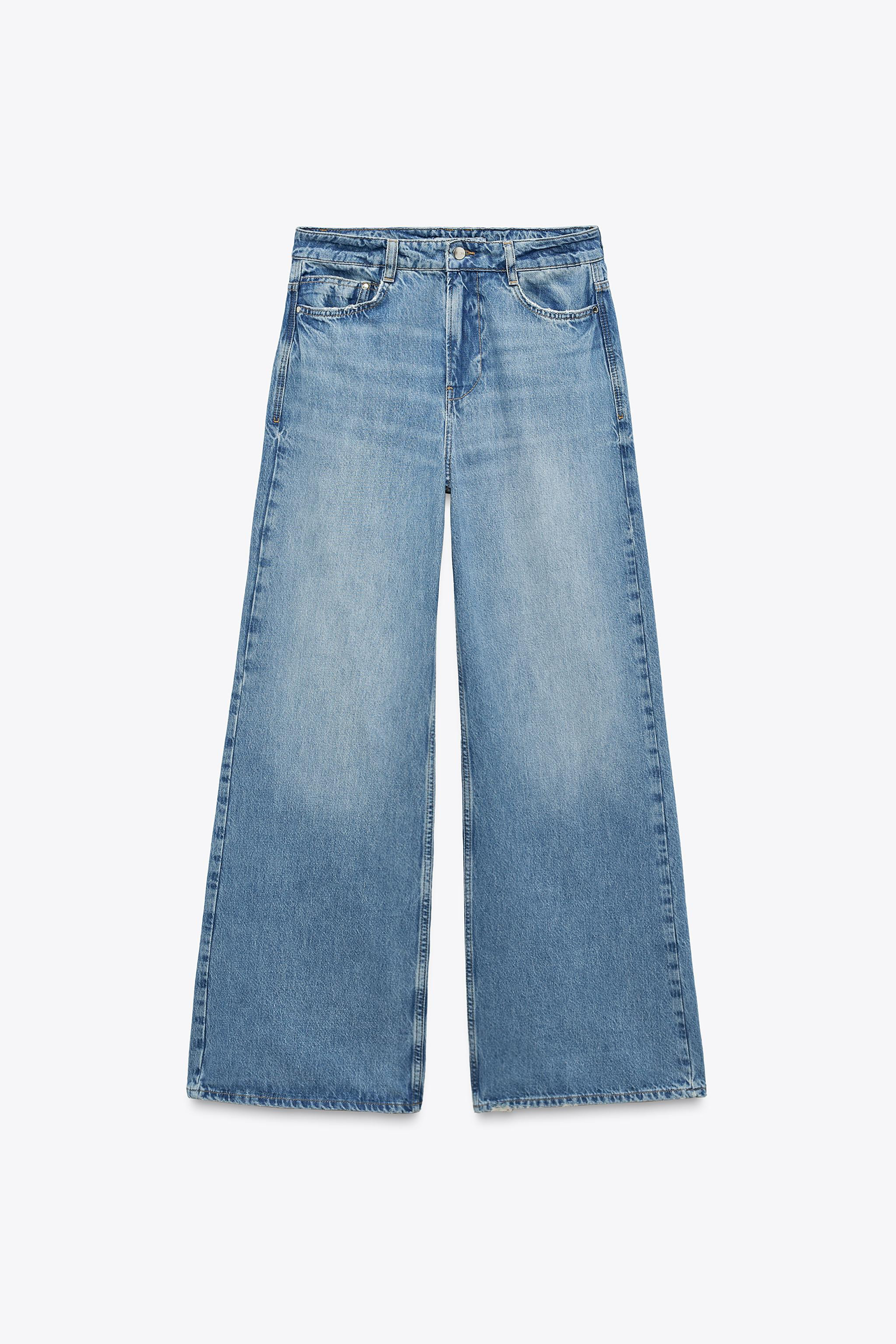 HIGH WAIST - WIDE LEG - LONG LENGTH - RIGIDHigh-waisted jeans with five pockets. Wide, long leg. ... | Zara US