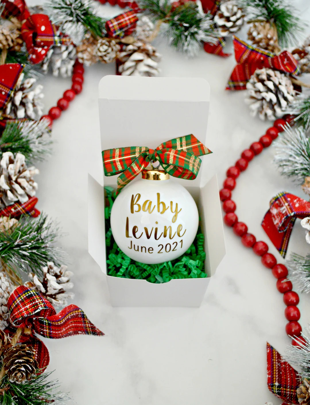 Pregnancy Announcement Christmas Ornament, Christmas Ornament Pregnancy Reveal, Christmas Pregnan... | Etsy (US)