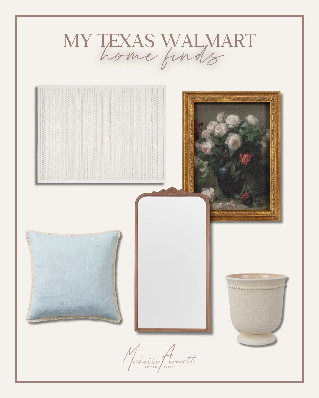 The perfect items to slide seamlessly into your home for a year around chic look! I love neutral decor partnered with a pop of color to create a balance. 

Walmart home finds, affordable decor, home decor ideas

#LTKdayinmylife #LTKHome #LTKOver40