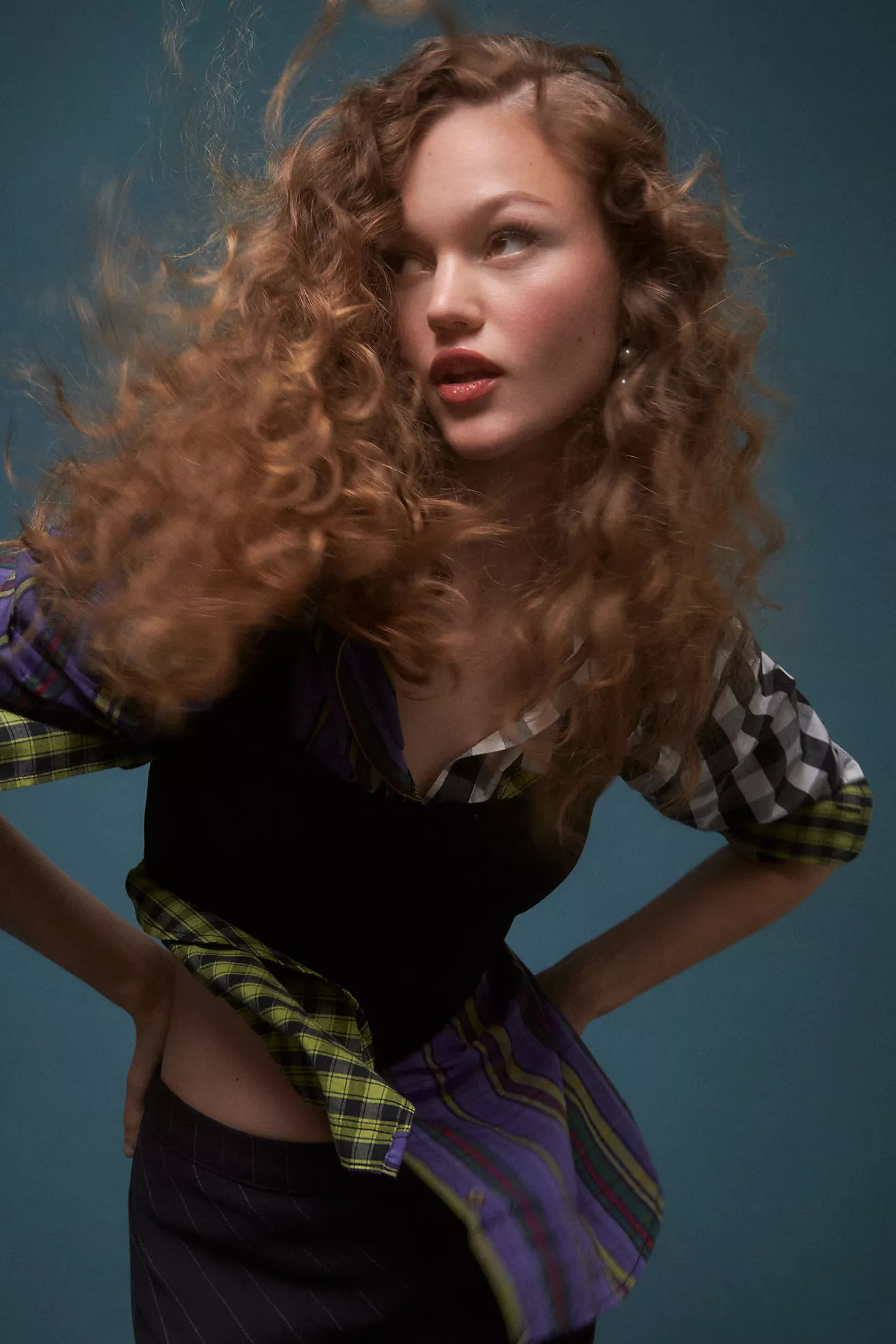 The Bennet Buttondown Shirt by Maeve: Mixed Plaid Edition | Anthropologie (US)