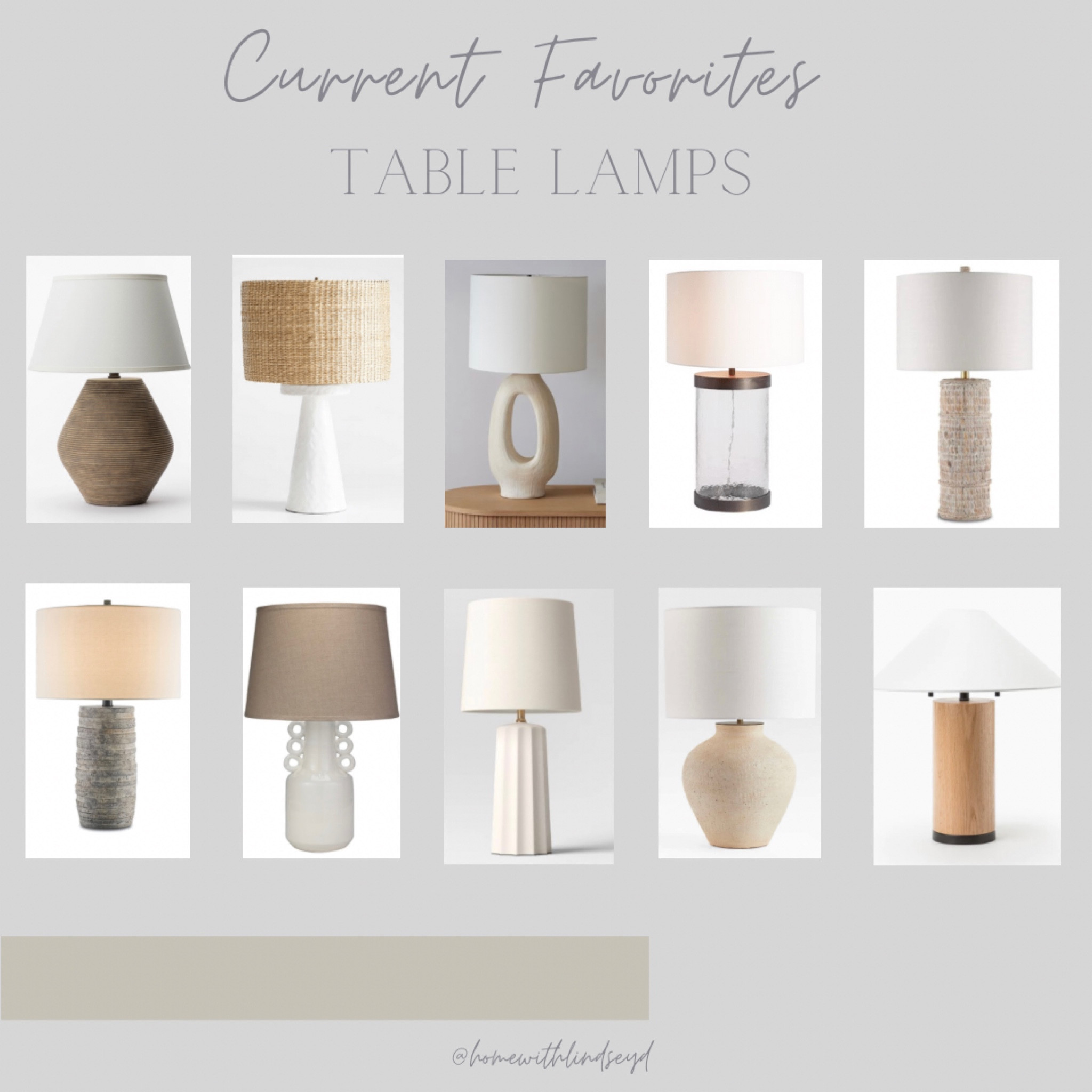 Current Favorites | Table Lamps 

#LTKhome