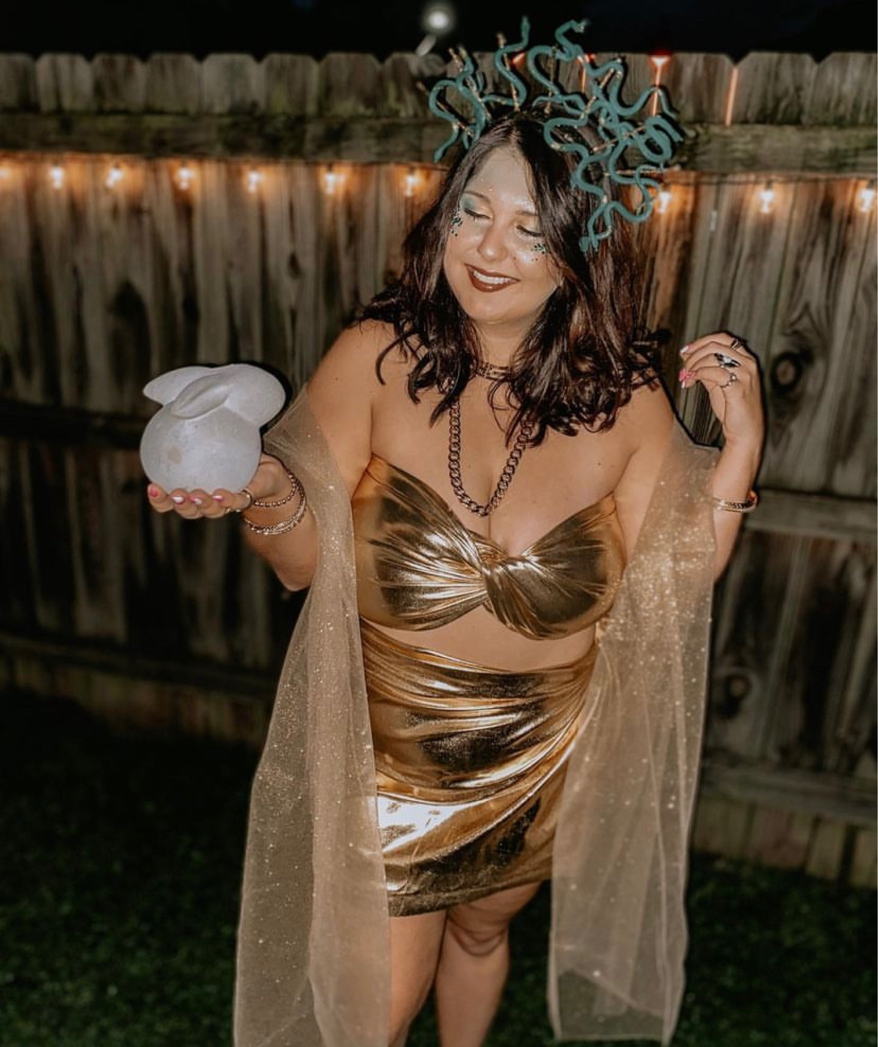 Medusa diy for Halloween. Great last minute costume. You can get everything at Walmart!

#LTKunder50 #LTKHalloween #LTKSeasonal