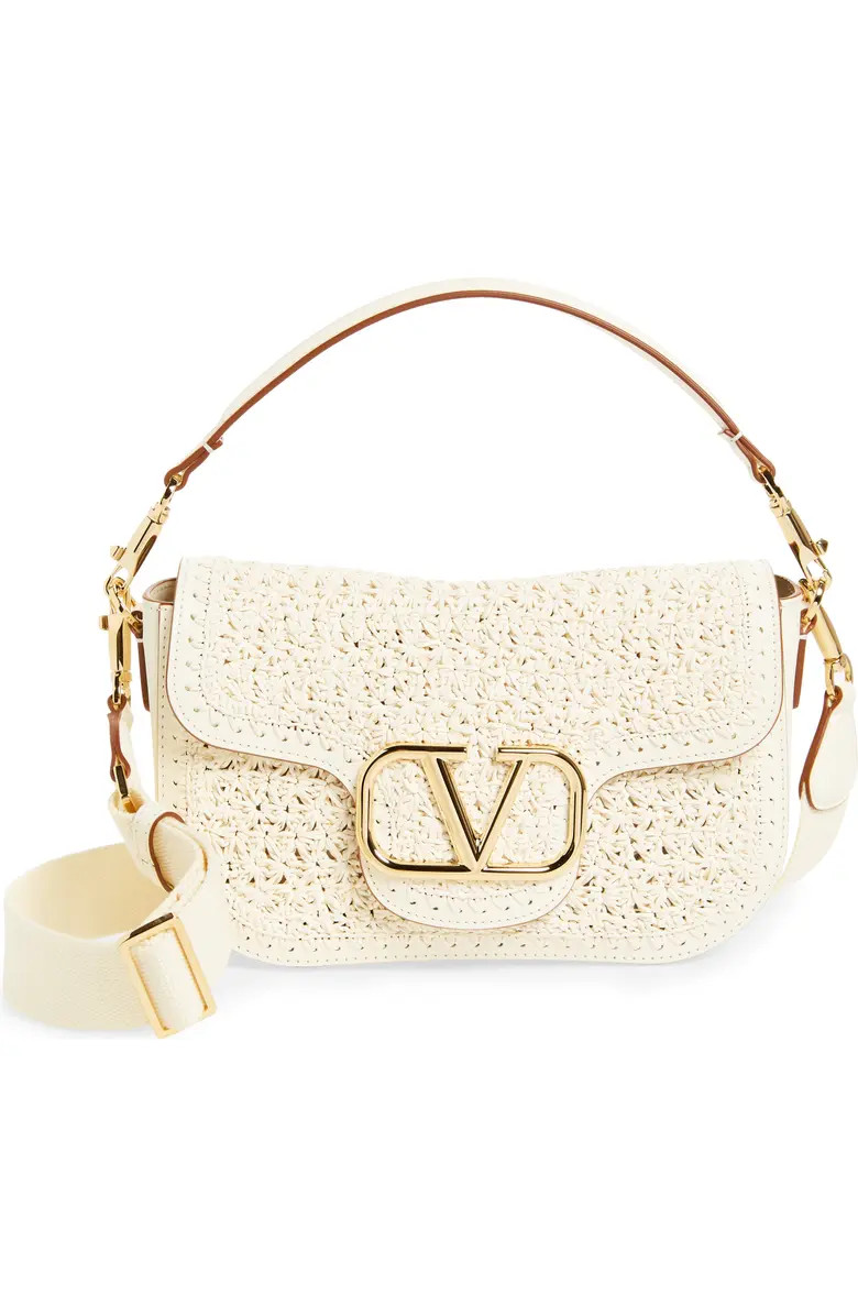 VLOGO Alltime Woven Leather Shoulder Bag | Nordstrom