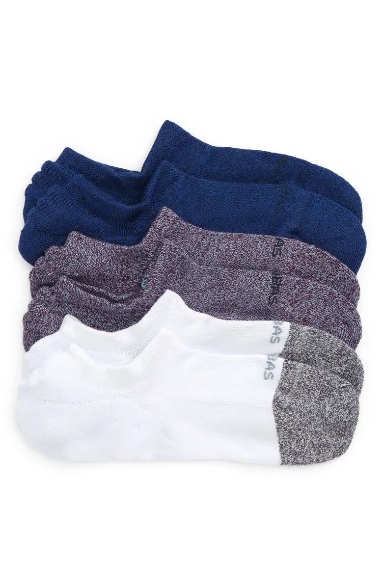 Assorted 3-Pack Cushion No-Show Socks | Nordstrom