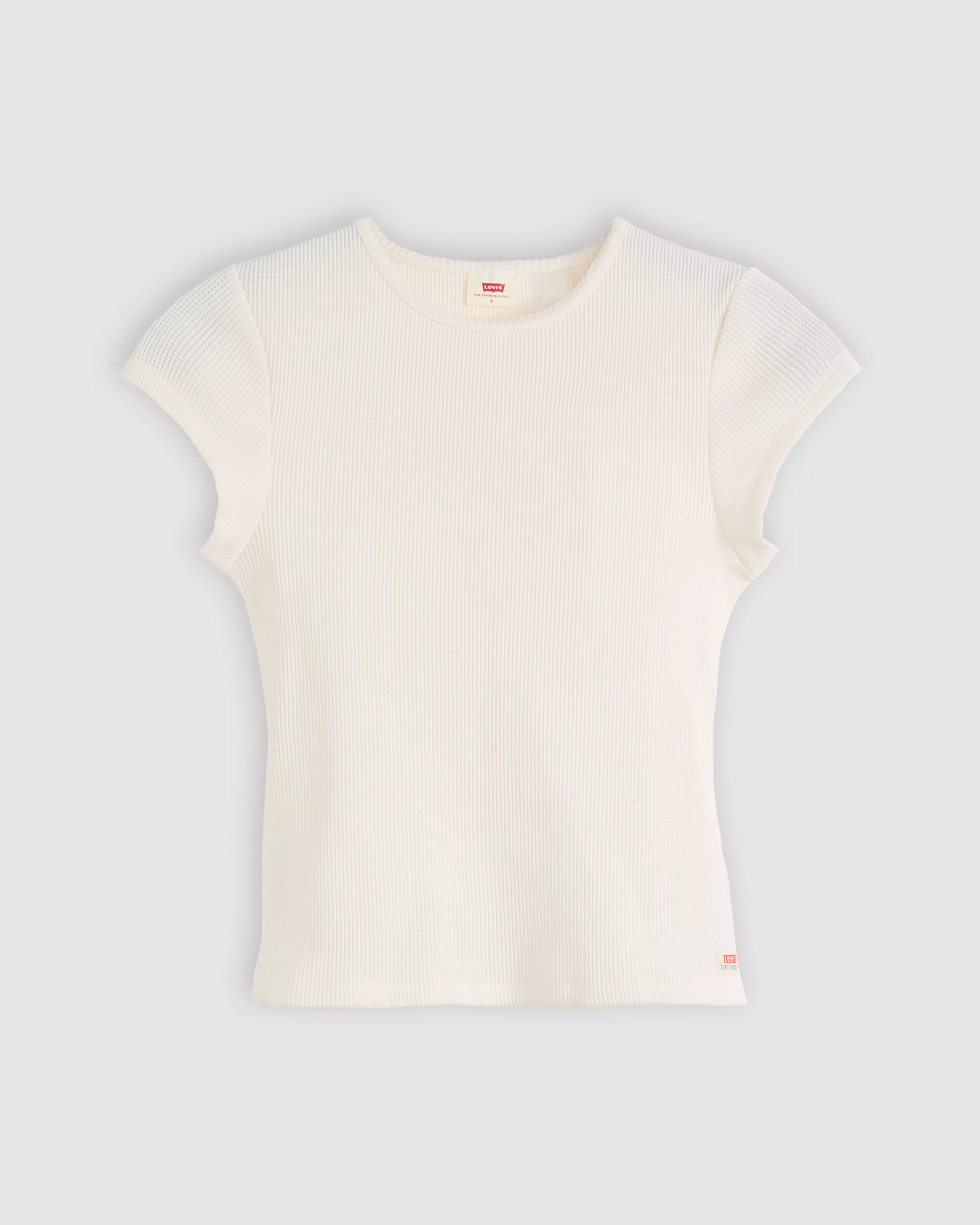 Dry Goods Waffle Cap-sleeve Tee - White | Levi's® GB | Levi's UK