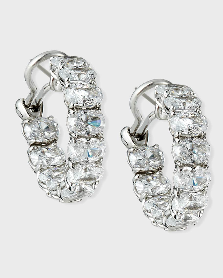 Cubic Zirconia Hoop Earrings | Neiman Marcus