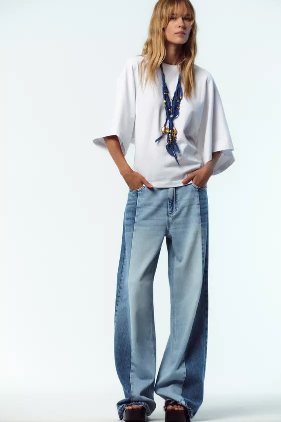 WASHED CAP SLEEVE T-SHIRT | Zara UK