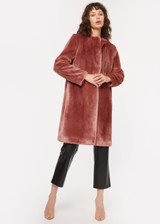 Emmy Faux Fur Coat Cordial | CAMI NYC