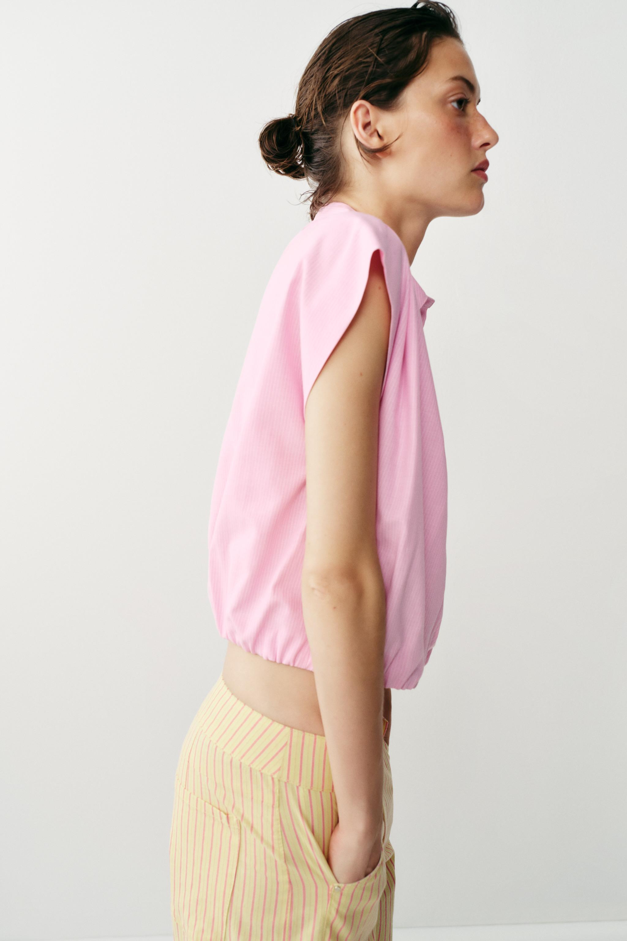 CROPPED STRIPED SHIRT | Zara US