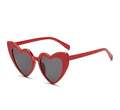 ZYApril Love Heart Shaped Sunglasses for Women - Vintage Cat Eye Mod Style Retro Glasses as Chris... | Amazon (US)