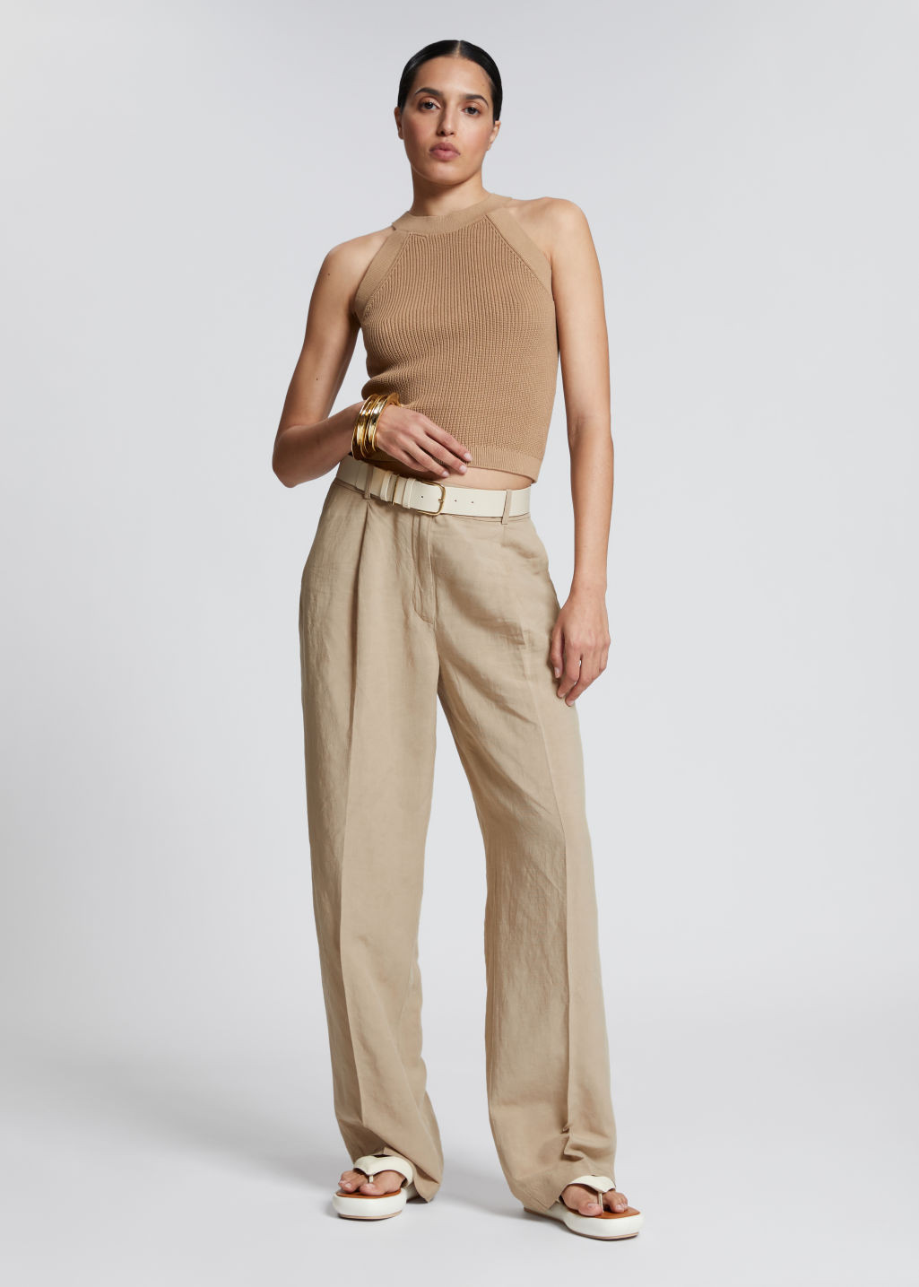 Stickad topp med halterneck | & Other Stories US