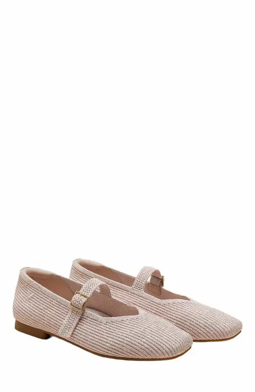 VIVAIA Margot Mary-Jane Square-Toe Ballet Flats in Rose Gold at Nordstrom, Size 9.5 | Nordstrom