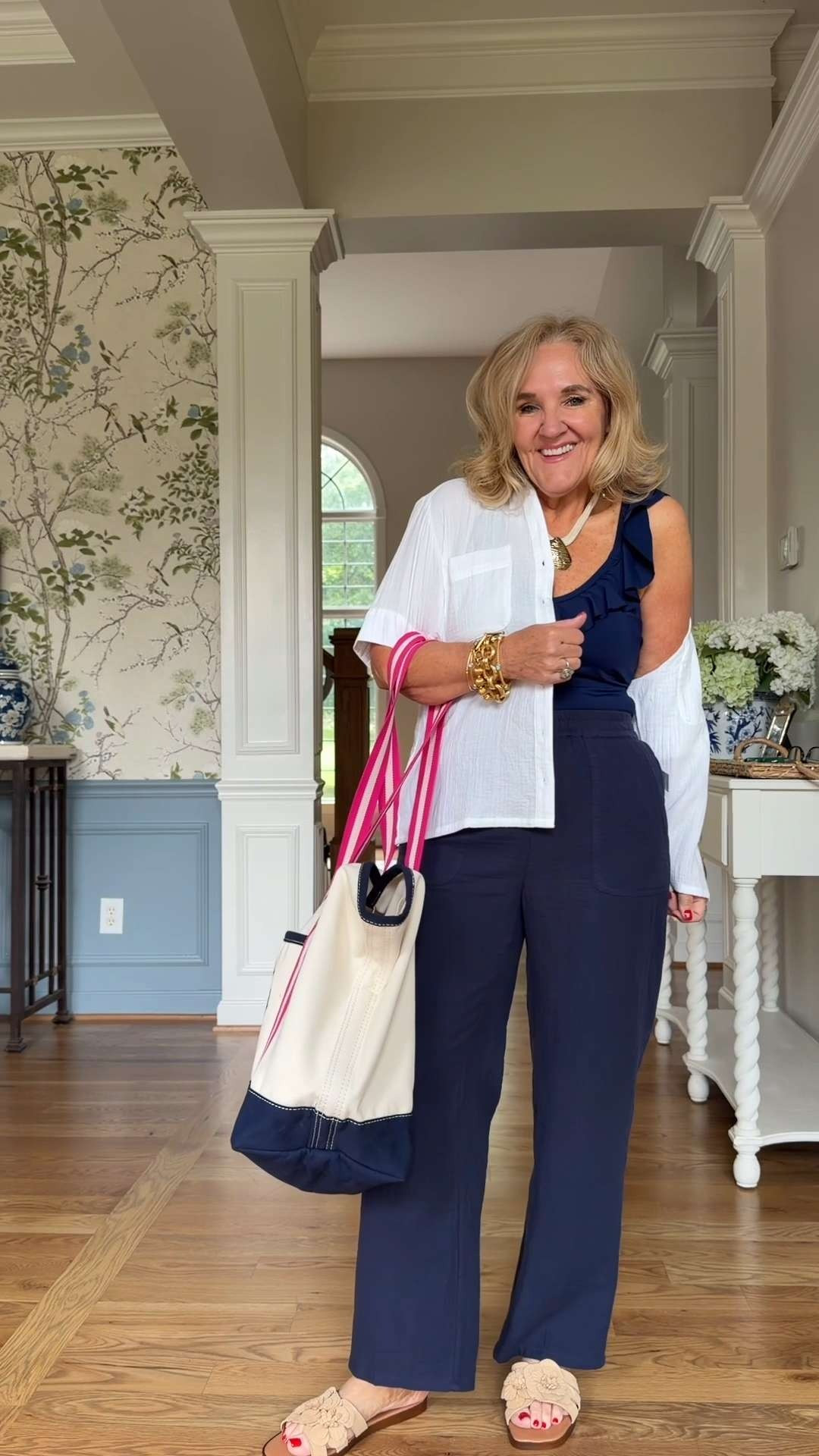 It's comfortable, lightweight, and polished enough for almost any casual occasion. Add a fun tote and a few favorite accessories, and you're ready for the day. 🫶🏻 

 #LTKootd #LTKSeasonal #LTKSaleAlert