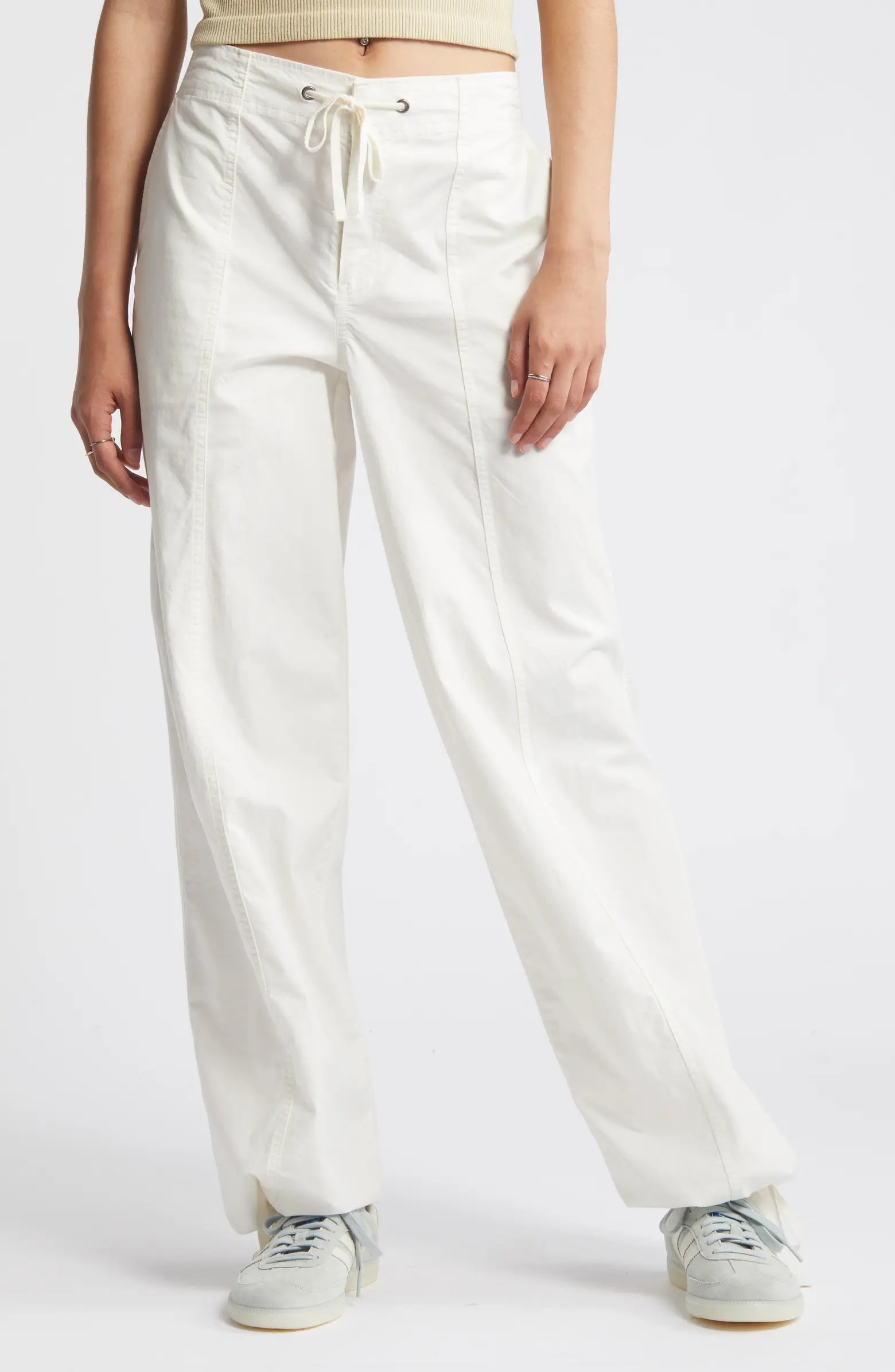 BP. Stretch Cotton Poplin Drawstring Pants | Nordstrom | Nordstrom