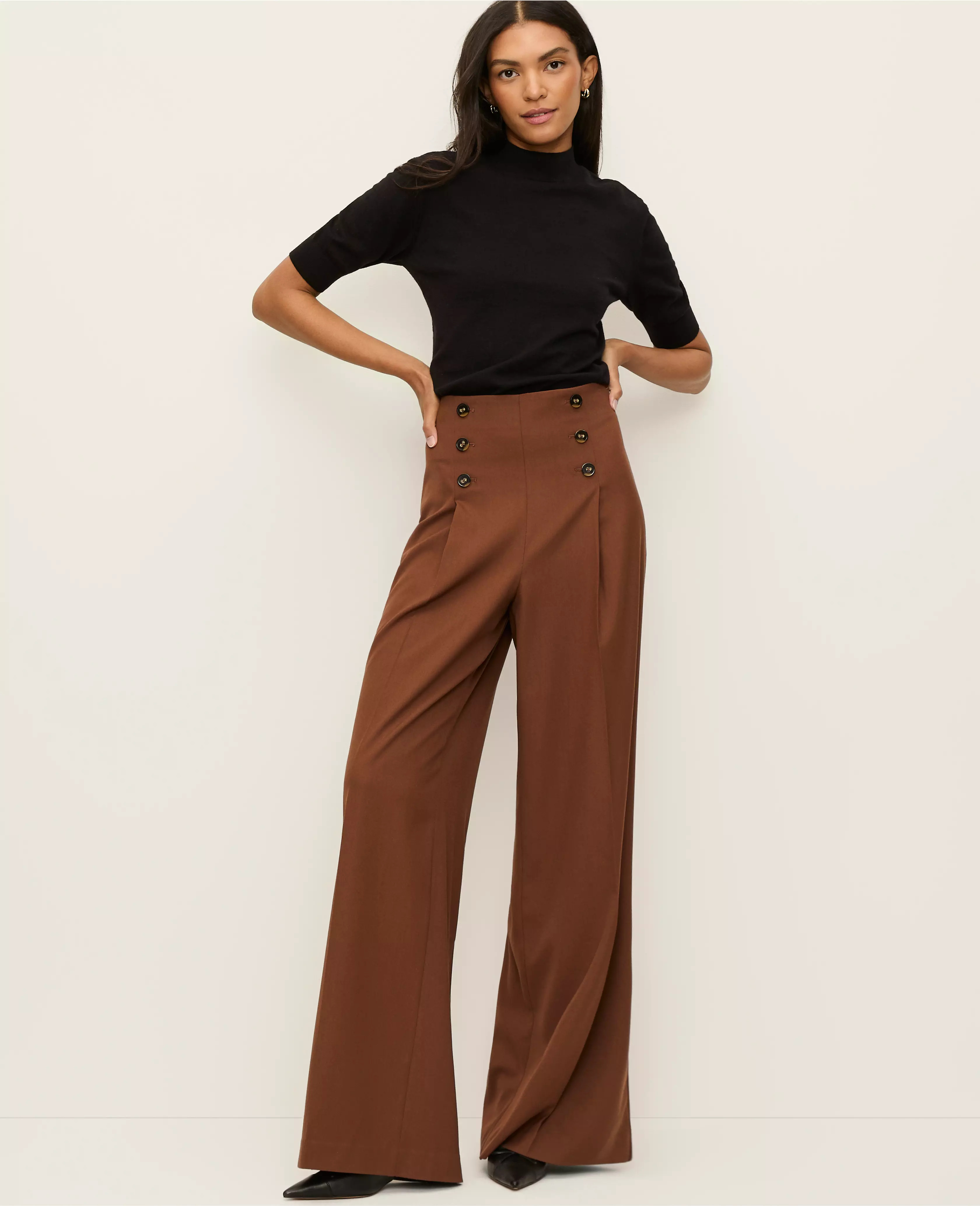 The Wide-Leg Sailor Pant | Ann Taylor