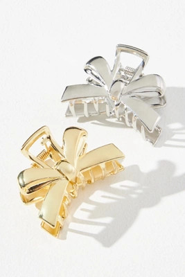 Bow Hair Claw Clips, Set of 2 | Anthropologie (US)