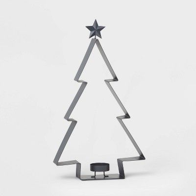 Metal Tree Candle Holder Table Decor Black - Wondershop&#8482; | Target