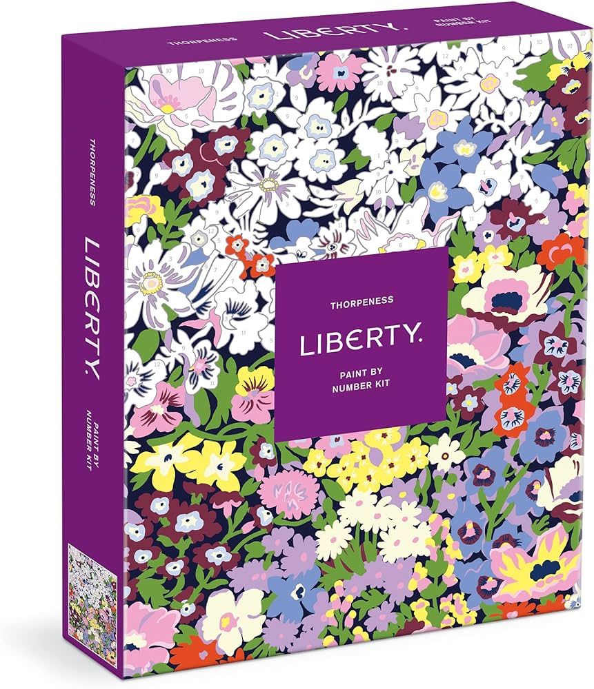 Galison Liberty Thorpe – DIY Paint by Number Kit with Stunning Floral Foliage Design for Beginn... | Amazon (US)