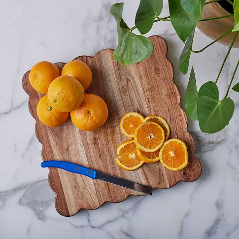 Scalloped Wood Cutting Board | West Elm (US)